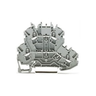 ZŁĄCZKA 2-PIĘTROWA 2,5 MM2 SZARA 2002-2201