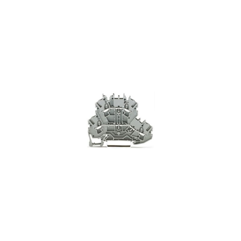 ZŁĄCZKA 2-PIĘTROWA 2,5 MM2 SZARA 2002-2201