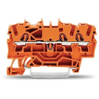ZŁĄCZKA 3-PRZEWODOWA PRZELOTOWA POMARAŃCZOWA 2,5 MM2 2002-1302