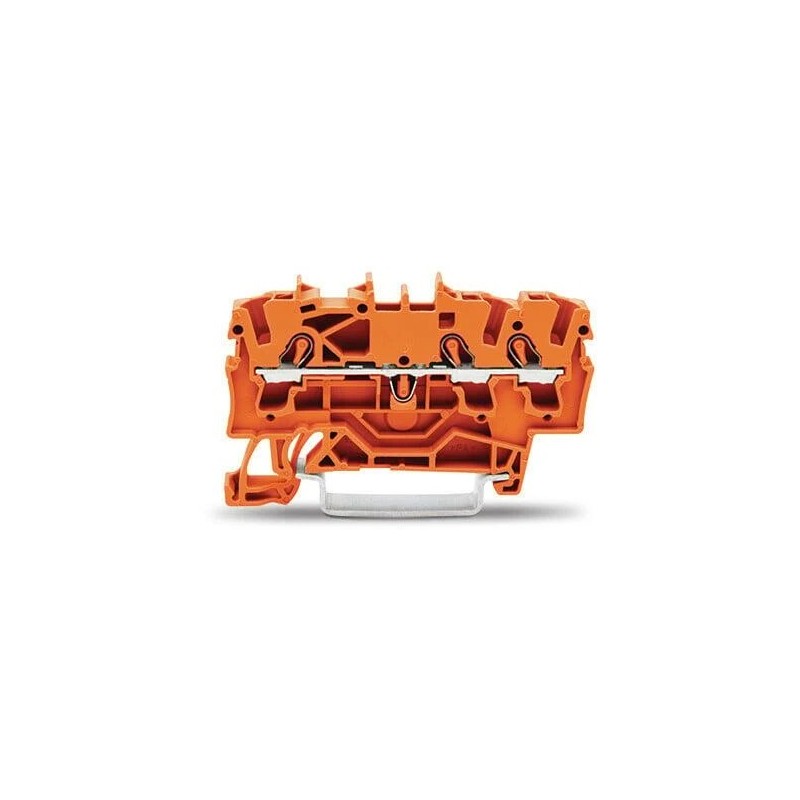 ZŁĄCZKA 3-PRZEWODOWA PRZELOTOWA POMARAŃCZOWA 2,5 MM2 2002-1302