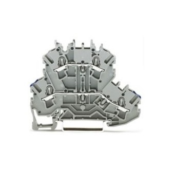 ZŁĄCZKA 2-PIĘTROWA N/L 2,5 MM2 SZARA 2002-2202