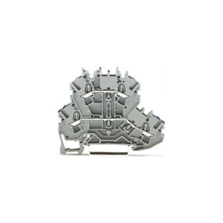Złączka 2-piętrowa WAGO 2002-2202 N/L 2.5mm2 szara