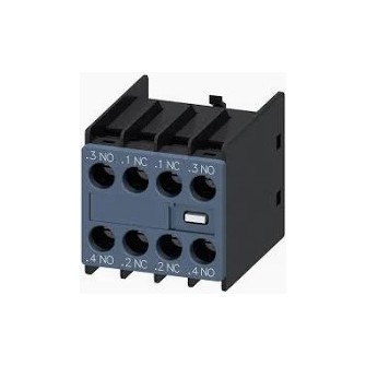 AUXILIARY SWITCH ON THE FRONT 2NO+2NC CU RRENT PATH 1NO,1NC,1NC.1NO FOR 3RH AND 3RT