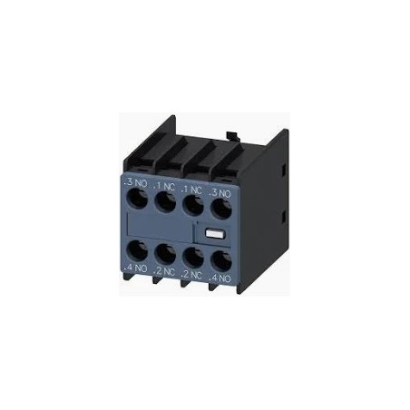 AUXILIARY SWITCH ON THE FRONT 2NO+2NC CU RRENT PATH 1NO,1NC,1NC.1NO FOR 3RH AND 3RT