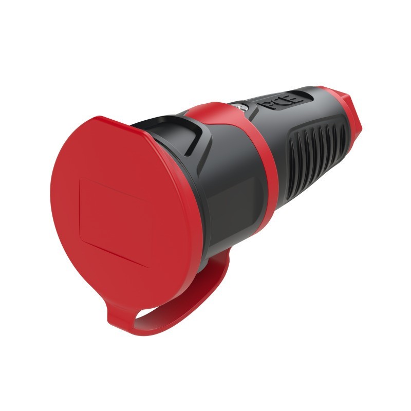 GNIAZDO PRZENOŚNE GUMOWE Z ZATYCZKĄ 16A 2P+Z SCHUCO 230V VDE IP54 /PEŁNA GUMA/TAURUS2 2521-SR