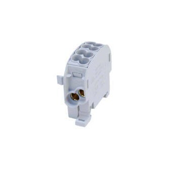 BLOK ROZDZIELCZY ODGAŁĘŹNY AL/CU 80110,J EDNOBIEGUNOWY  25MM2 SIMBLOCK  SZARY