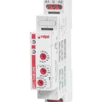 PRZEKAŹNIK CZASOWY 1P 1SEK-10DNI  12-240 V AC/DC  WIELOFUNKCYJNY RPC-1MB-UNI