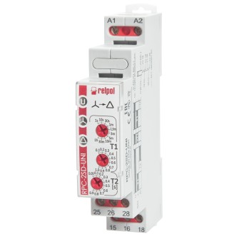PRZEKAŹNIK CZASOWY 1P 1SEK-H 12-240V AC/ DC  GWIAZDA-TRÓJKĄT 863192