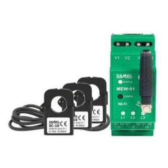 MONITOR ENERGII ELEKTRYCZNEJ WI-FI 3F+N MEW-02 ETH/SC-16