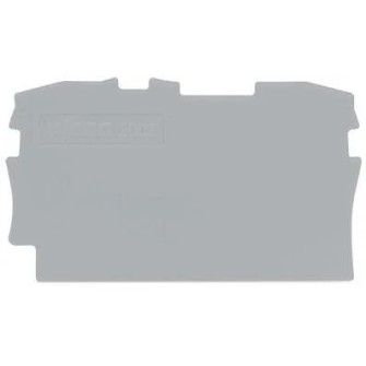 ŚCIANKA KOŃCOWA GRUBOŚĆ 0,8 MM SZARA 2002-1291