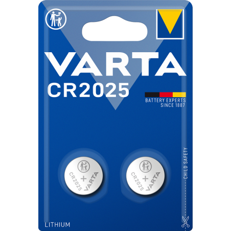 Bateria Varta 6025101402 Litowa CR2025 3V 2szt | Sklep