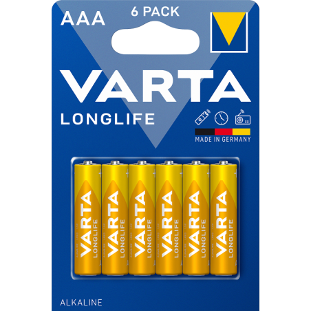 Bateria Varta 4103101746 Longlife AAA LR03 6szt | Sklep