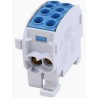 BLOK ROZDZIELCZY ODGAŁĘŹNY AL/CU 80110.J ENOBIEGUNOWY 25MM2 SIMBLOCK NIEBIESKI 81501003