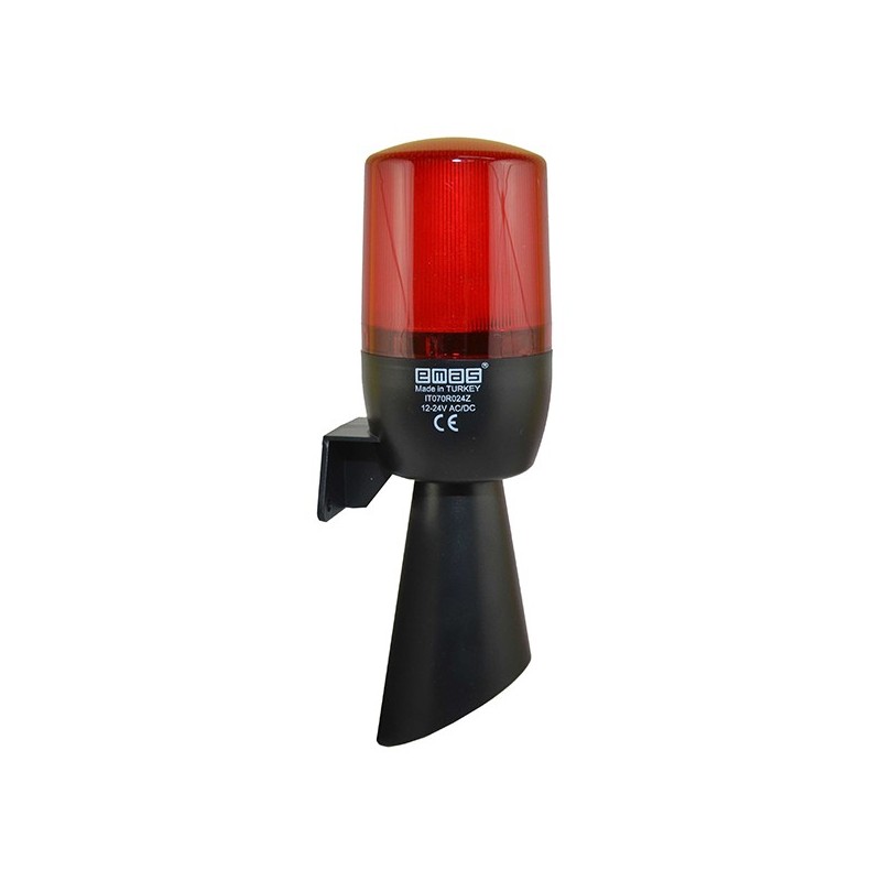 WIELOFUNKCYJNA LAMPA CZERWONA FI 70 Z BU ZEREM,48-240V AC EMAS(T0-IT070R240Z)