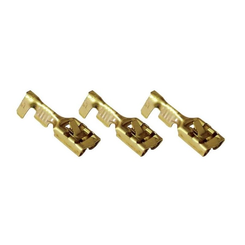 NIEIZOLOWANA NASUWKA KONEKTOROWA Z ZATRZ ASKIEM MIEDŹ 6,3X0,8mm  1-2,5MM2