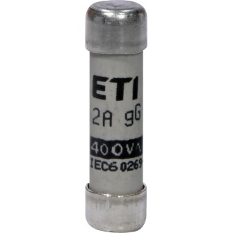 WKŁADKA TOPIKOWA CYLINDRYCZNA CH8x32 GG 2A/400V 002651002