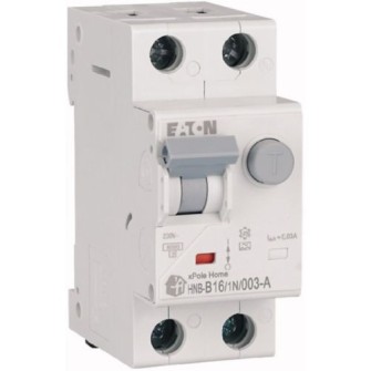 WYŁĄCZNIK RÓŻNICONADPRĄDOWY B 16A 1P+N 2 M 30MA A 6KA HNB-B16/1N/003-A B 16A/ 30MA/A 195133