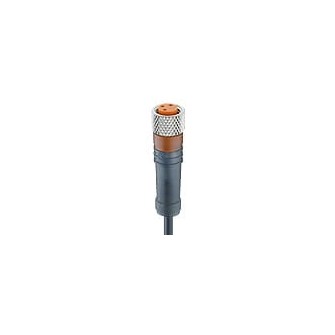 GNIAZDO PROSTE M12 3 PIN Z KABLEM 5M RKT 4-3-224/5 M
