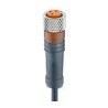 GNIAZDO PROSTE M12 3 PIN Z KABLEM 5M RKT 4-3-224/5 M