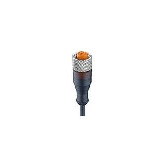 GNIAZDO PROSTE M12 3 PIN Z KABLEM 5M RKT 4-3-224/5 M