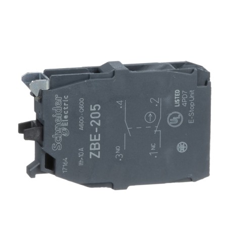 Blok styków ZBE205 Schneider Harmony 1NO+1NC 22mm | Sklep