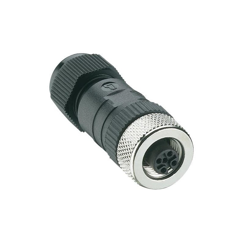 GNIAZDO PROSTE ŻEŃSKIE M12 4-PIN RKC 4/7 DŁAWIK PG7 11214
