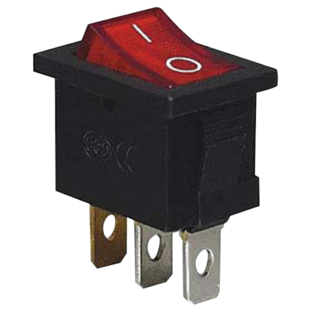 Przełącznik kołyskowy TES-33 Tracon 0-1 16A 250V czerwony