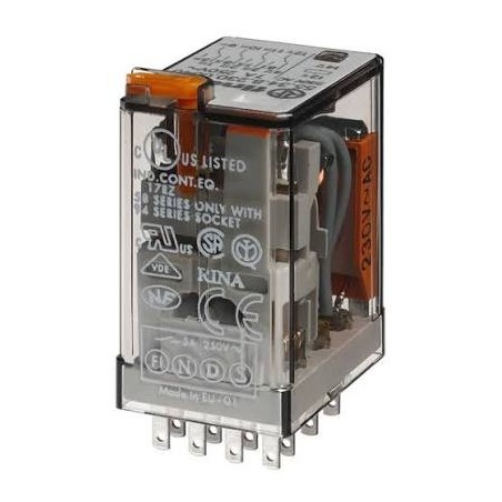 Przekaźnik przemysłowy 4P 7A 24V DC LED 55.34.9.024.2094 Finder