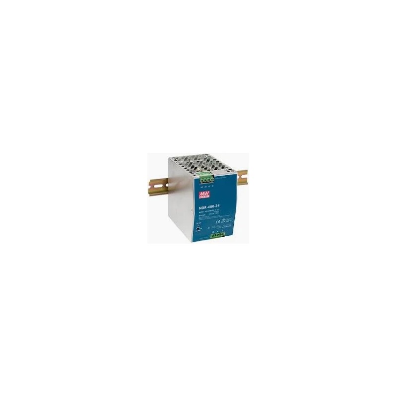 ZASILACZ IMPULSOWY AC/DC NA SZYNĘ DIN 48 0W 90-264VAC UWYJ. 24VDC 20A PFC AKTYWNE NDR-480-24