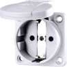 GNIAZDO SCHUKO 16A 2P+Z SZARE M_11010