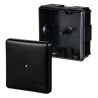 PUSZKA NATYNKOWA IP55 86X86X39 6 WYJŚĆ C ZARNA 0226-02