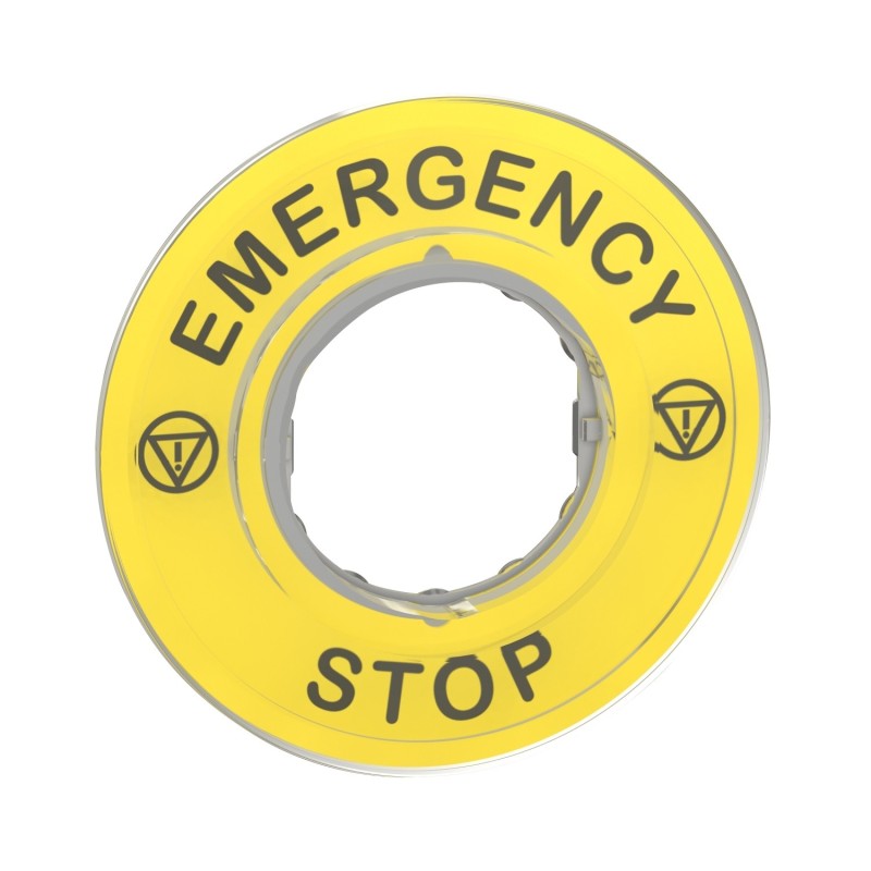 ETYKIETA EMERGENCY STOP 3D 20