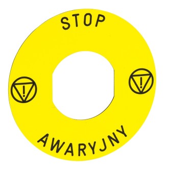 TABLICZKA STOP AWARYJNY ZBY9PL30