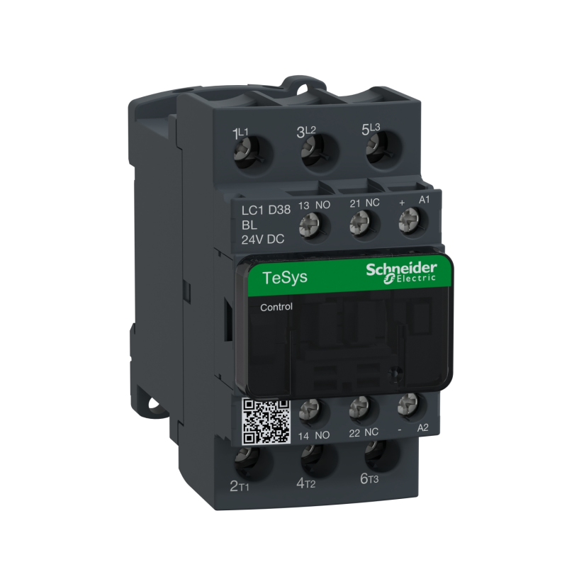 STYCZNIK 3P 38A 24V DC 1NO+1NC DC LC1D38BL