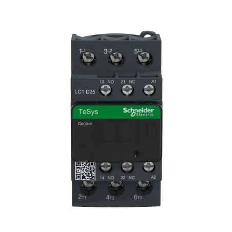 Stycznik 25A 3P 230V AC 1NO+1NC LC1D25P5 Schneider | Sklep