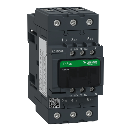 Stycznik LC1D50AV7 Schneider 3P 50A 400V AC 1NO+1NC | Sklep
