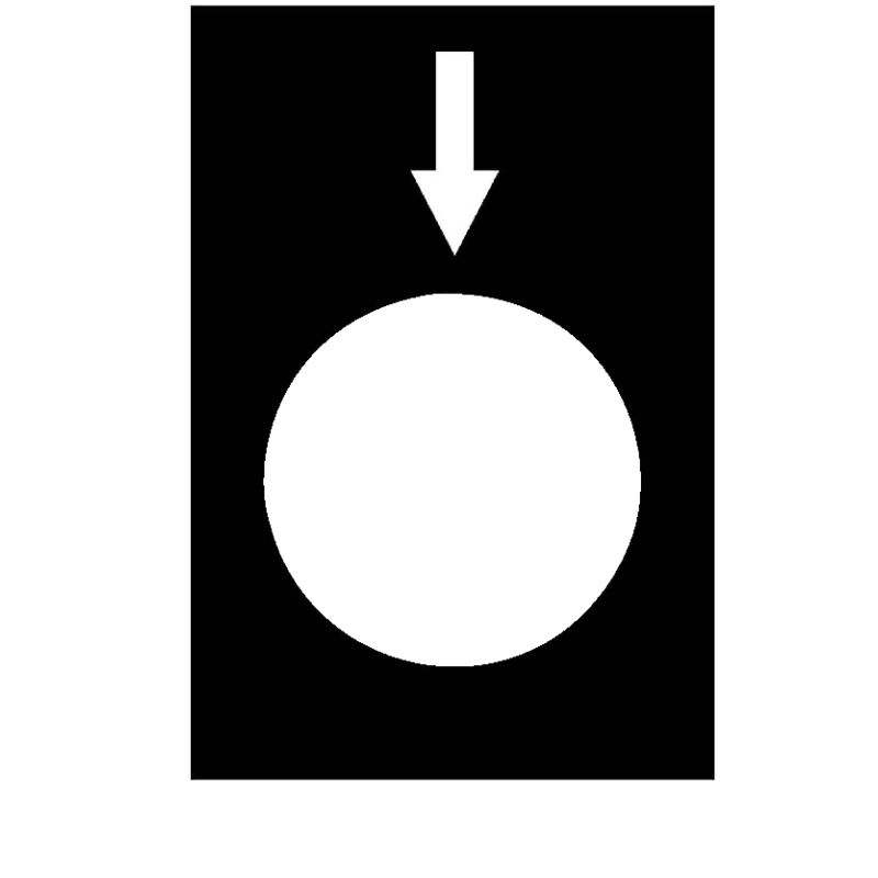 ETYKIETA PIONOWA-OPUSZCZANIE WOLNO