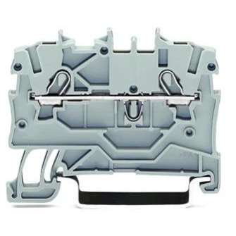 ZŁACZKA 2-PRZEW. PRZELOTOWA 1MM2 SZARA