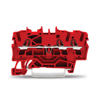 ZŁĄCZKA PRZELOTOWA 3-PRZEWODOWA 1 mm2 CZ ERWONA