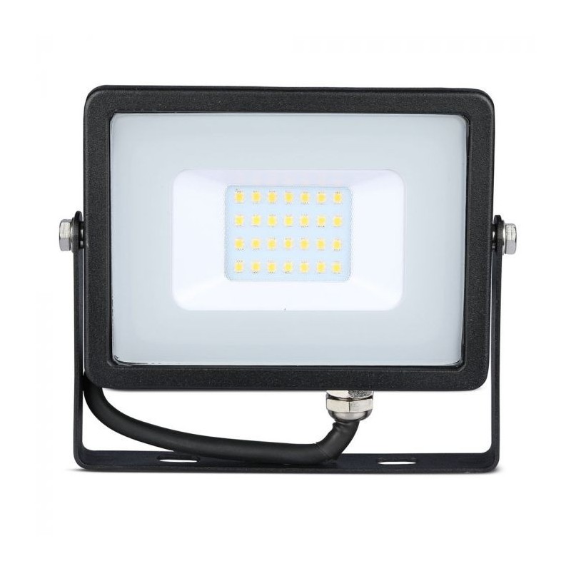 VT-20 20W SMD FLOODLIGHT WITH SAMSUNG CH IP COLORCODE:4000K BLACK BODY GREY GLASS
