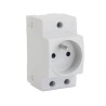 GNIZADO MODUŁOWE NA SZYNĘ TH35 16A 3P (2 P+Z) 230V AUS16B