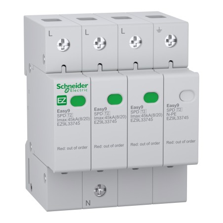 Ogranicznik przepięć T2 3P+N Easy9 EZ9L33745 Schneider
