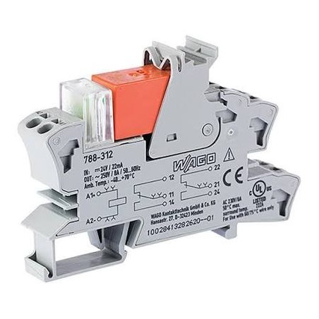 Przekaźnik WAGO 788-312 230V AC 2P 8A Interfejsowy | Sklep