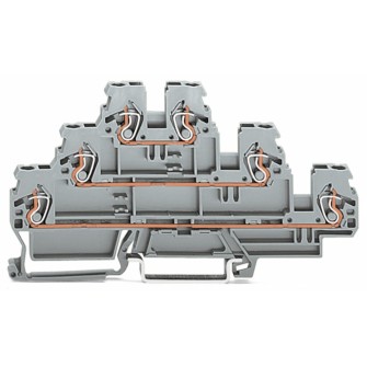 ZŁĄCZKA TRZYPIĘTROWA 2.5 MM2 SZARA 3P