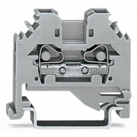 Złączka szynowa DIN 4mm2 szara WAGO 281-101 | Sklep