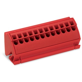 BLOK POTECJAŁ.Z ZAC.4mm2 CZERW.