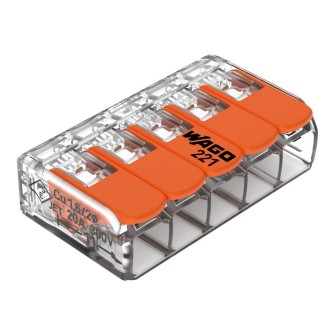 ZŁĄCZKA WAGO 5X4MM2 (OP. 25 SZT.) 221-415
